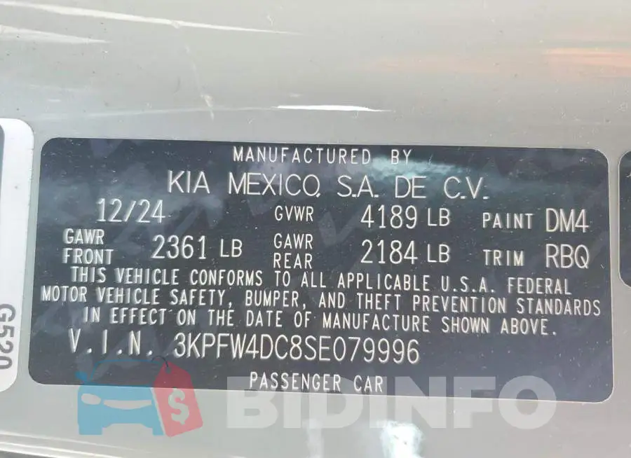 3KPFW4DC8SE079996 Photo# 12