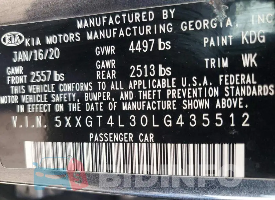 5XXGT4L30LG435512 Photo# 12