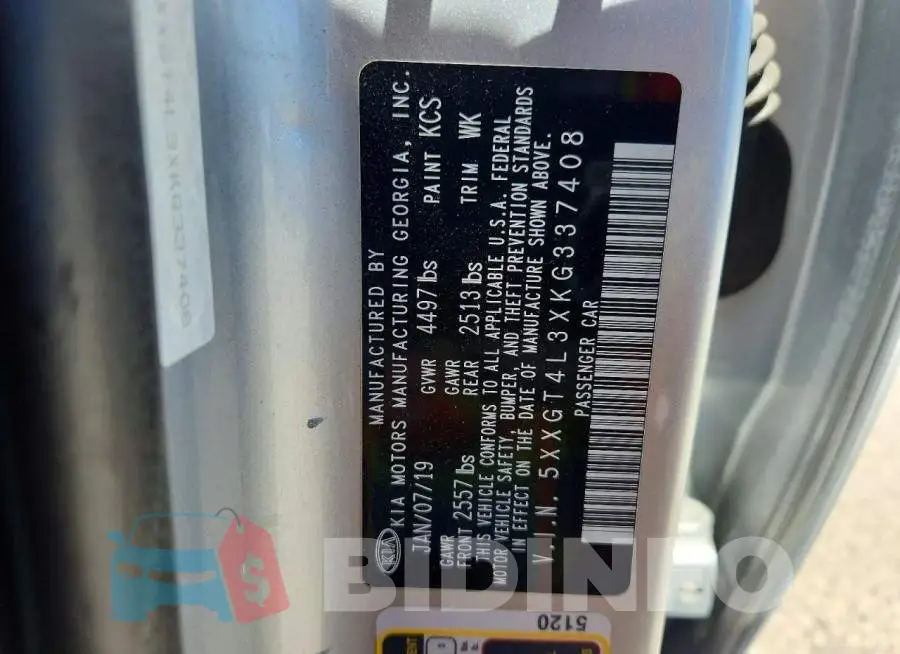 5XXGT4L3XKG337408 Photo# 12