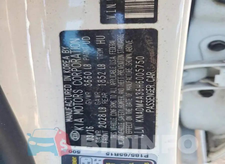 KNADM4A36H6005750 Photo# 12