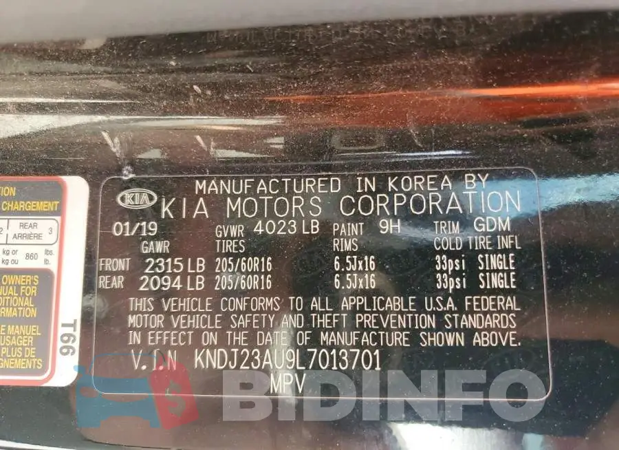 KNDJ23AU9L7013701 Photo# 11