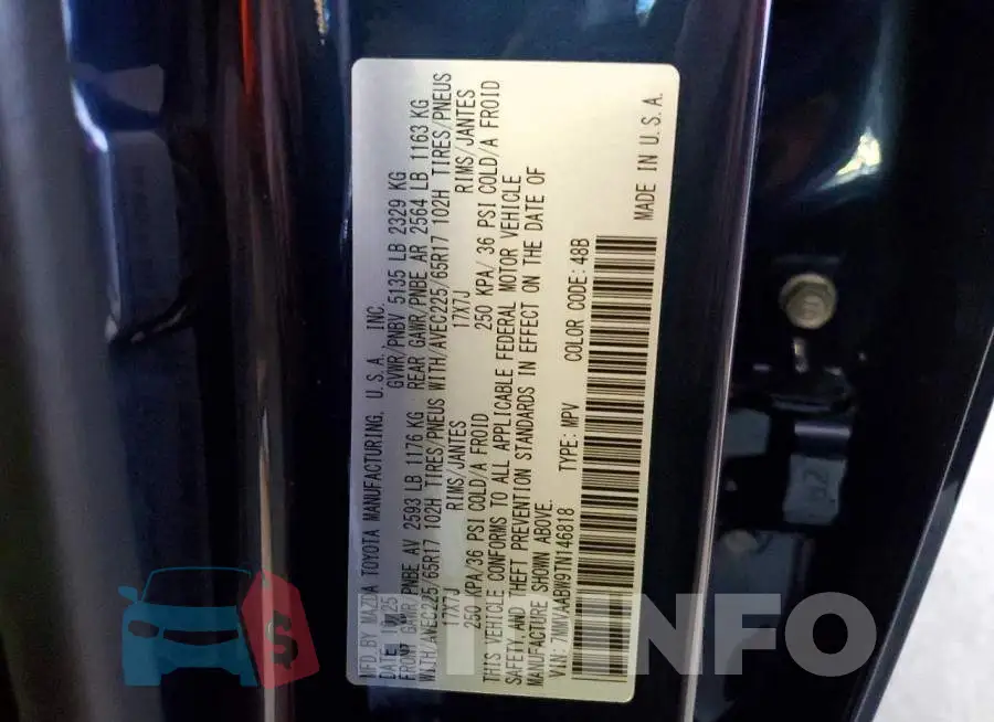 7MMVAABW9TN146818 Photo# 14