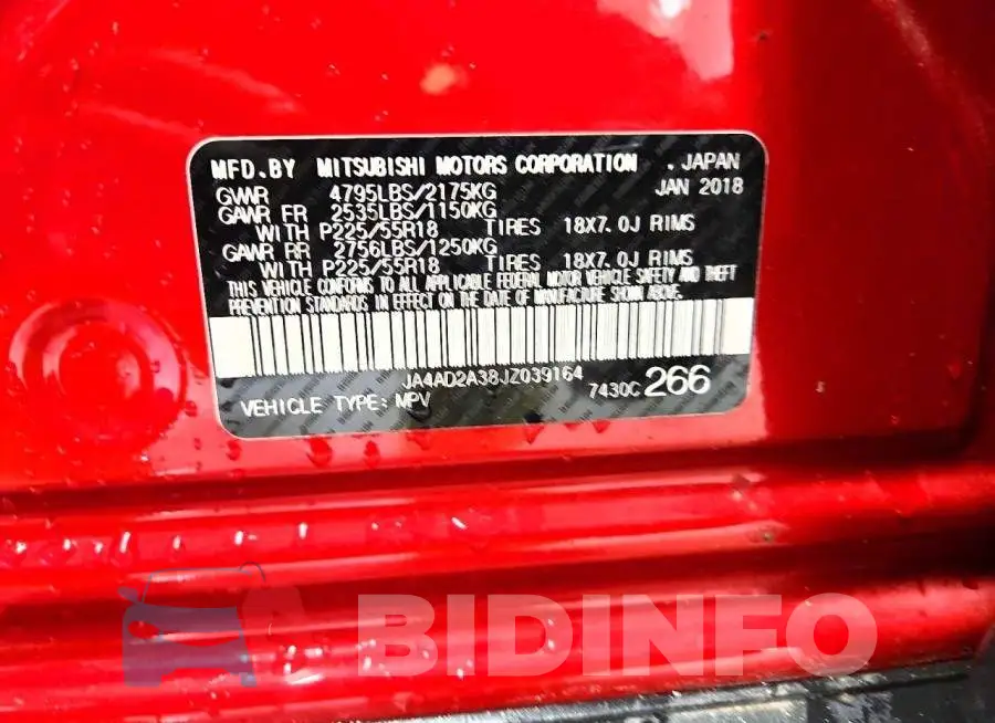 JA4AD2A38JZ039164 Photo# 14