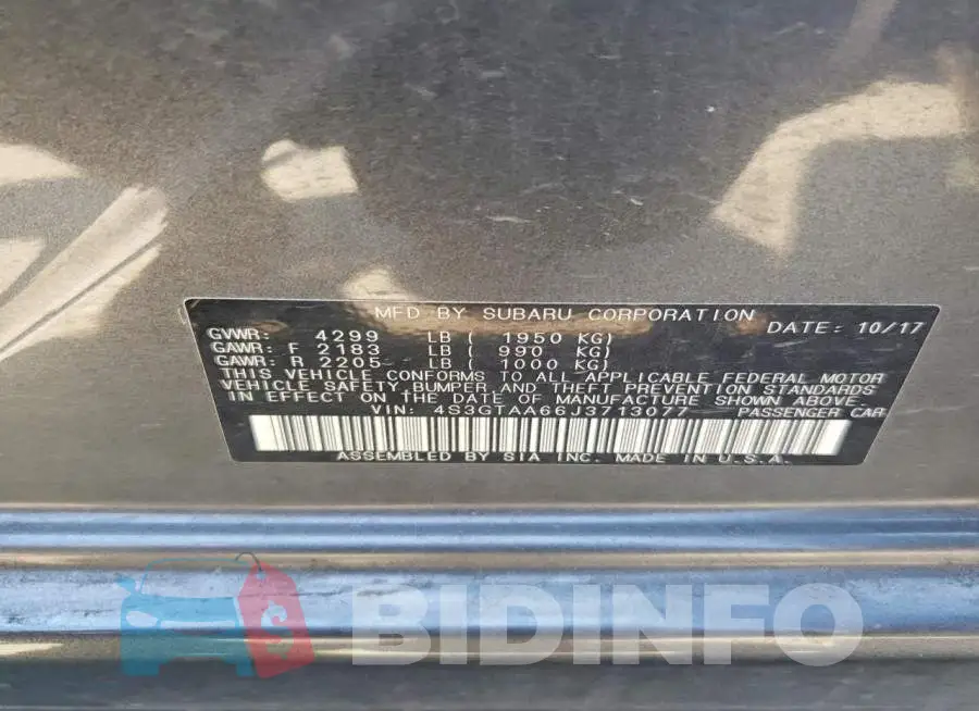 4S3GTAA66J3713077 Photo# 12