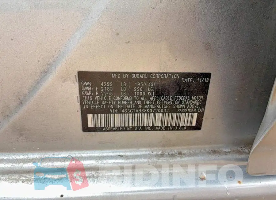 4S3GTAB68K3720032 Photo# 10
