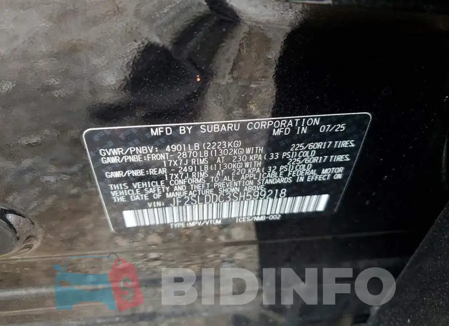 JF2SLDDC3SH599218 Photo# 12