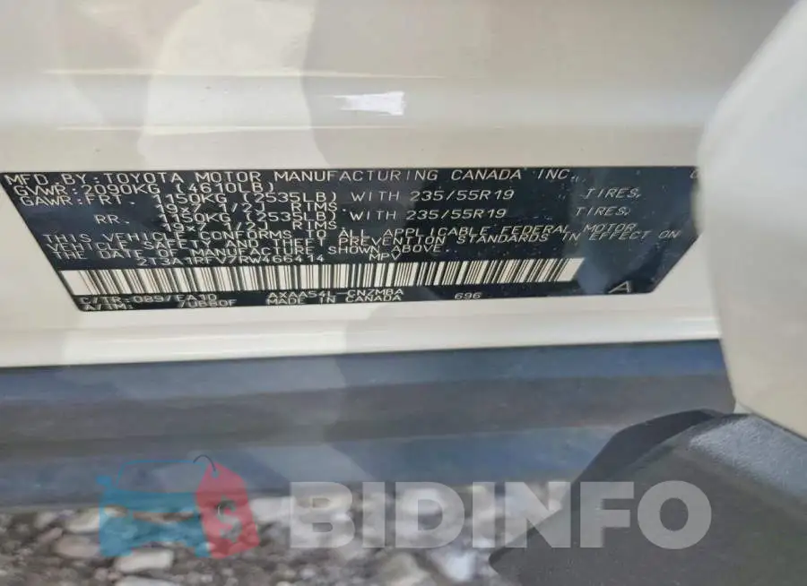 2T3A1RFV7RW466414 Photo# 12
