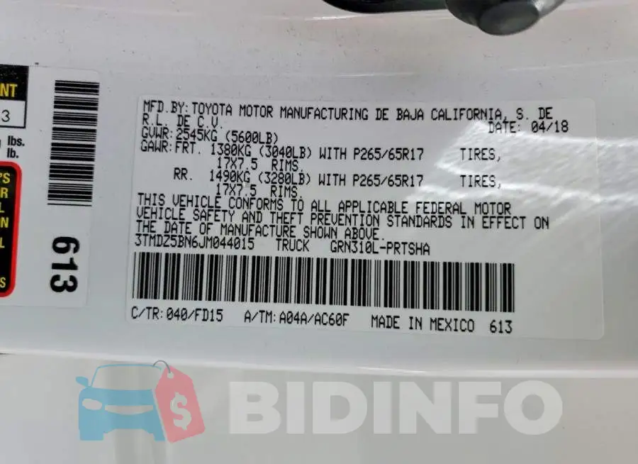 3TMDZ5BN6JM044015 Photo# 12