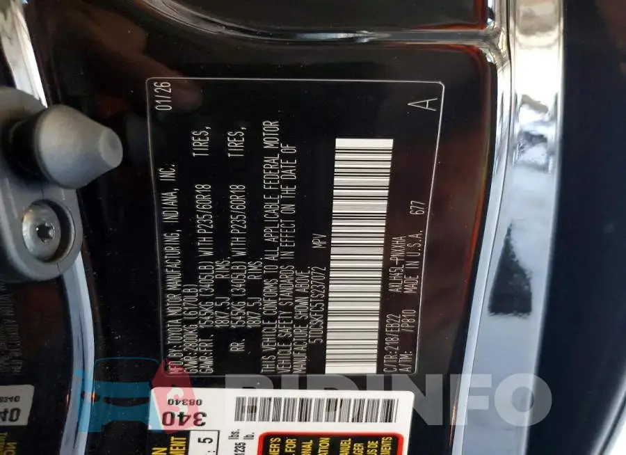 5TDCSKFC5TS237072 Photo# 13