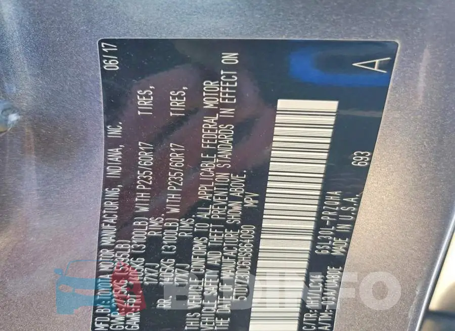5TDYZ3DC6HS864090 Photo# 13