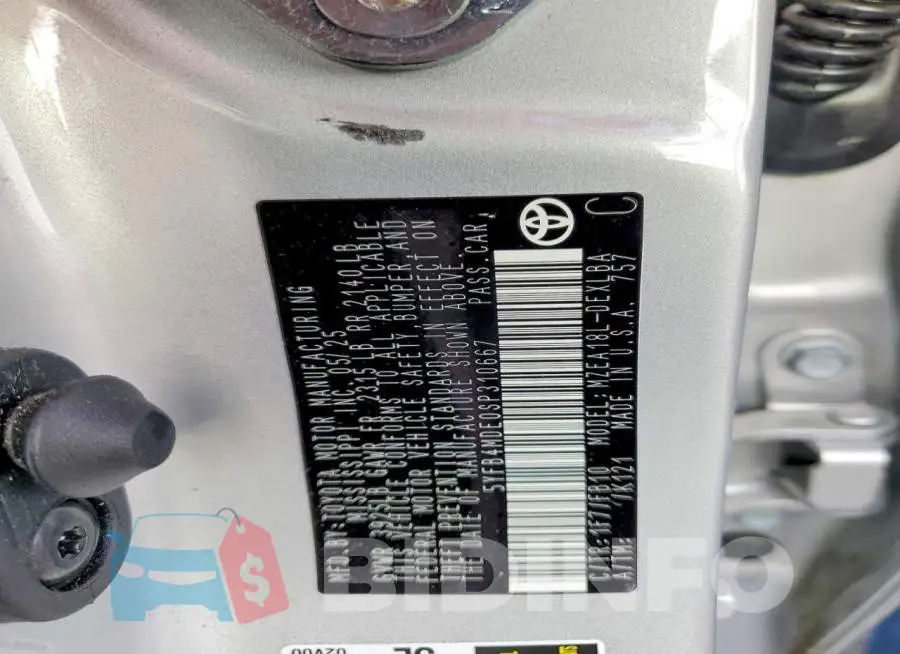 5YFB4MDE0SP310667 Photo# 12
