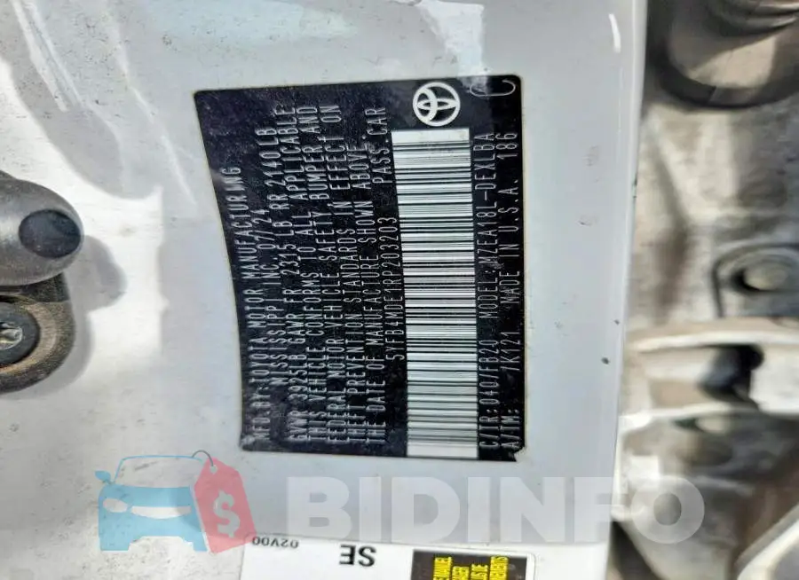5YFB4MDE1RP203203 Photo# 12