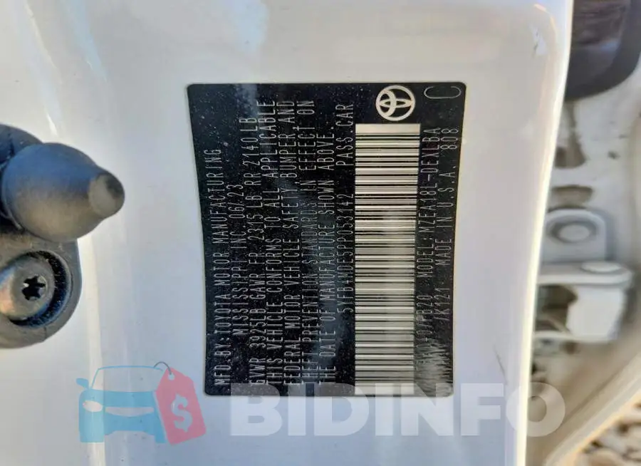 5YFB4MDE5PP053142 Photo# 13