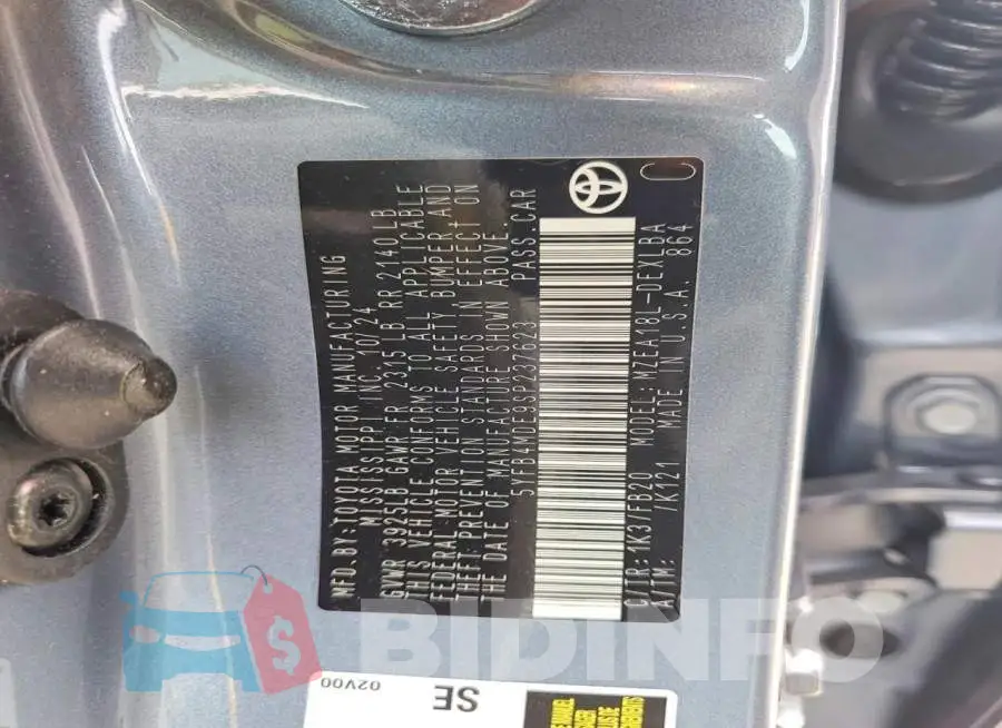 5YFB4MDE9SP237623 Photo# 12