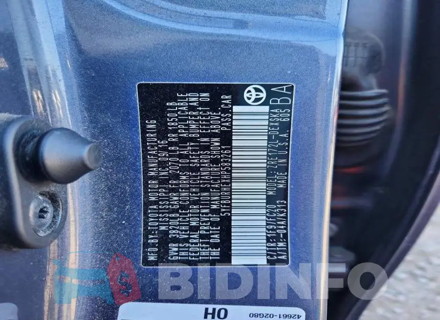 5YFBURHEXHP583261 Photo# 12