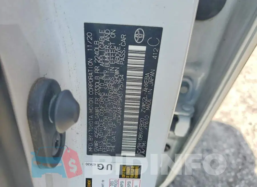 JTDKAMFP5M3175754 Photo# 12