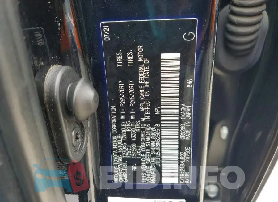 JTEFU5JR8M5250518 Photo# 12