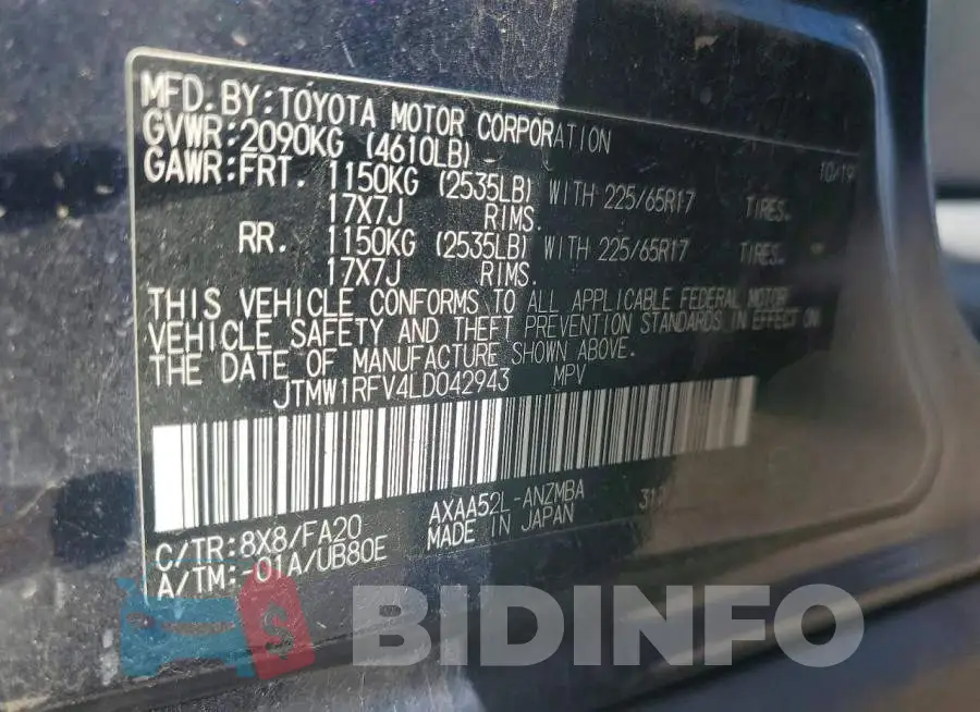 JTMW1RFV4LD042943 Photo# 14