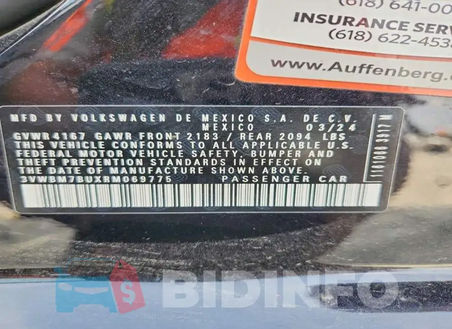 3VWBM7BUXRM069775 Photo# 12