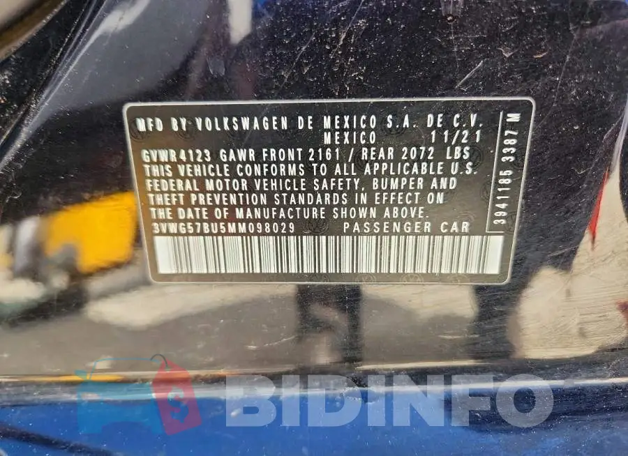 3VWG57BU5MM098029 Photo# 12