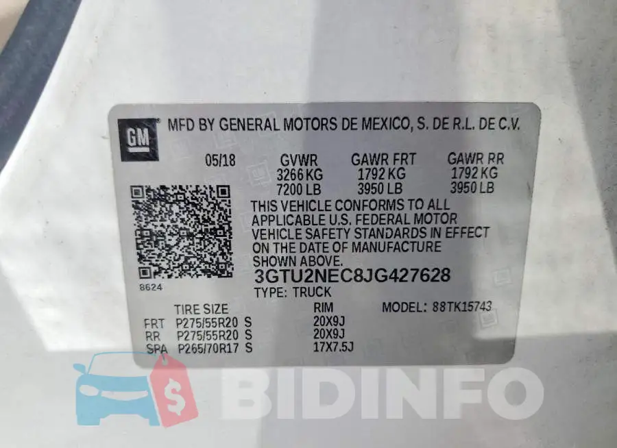 3GTU2NEC8JG427628 Photo# 12