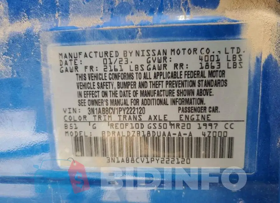 3N1AB8CV1PY222120 Photo# 12