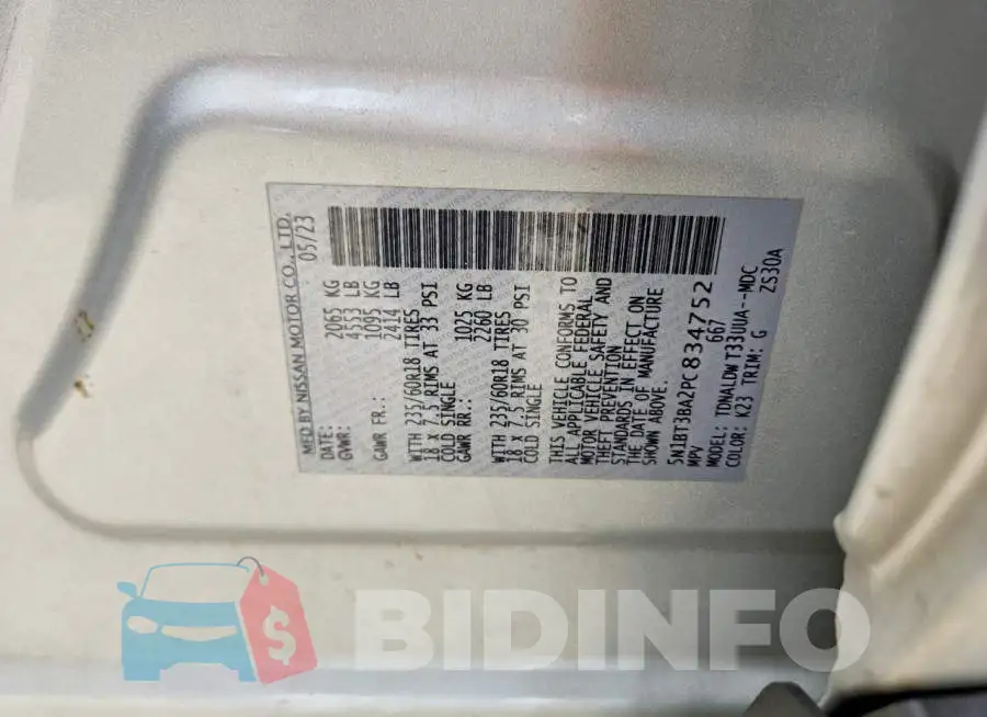 5N1BT3BA2PC834752 Photo# 14