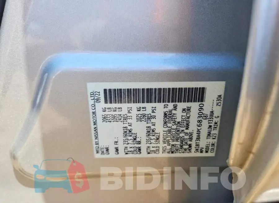 5N1BT3BA4PC683090 Photo# 14