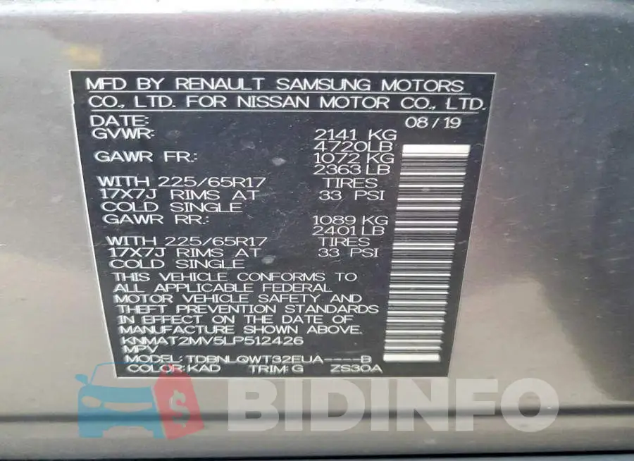 KNMAT2MV5LP512426 Photo# 13