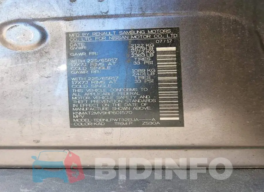 KNMAT2MV9HP601570 Photo# 13