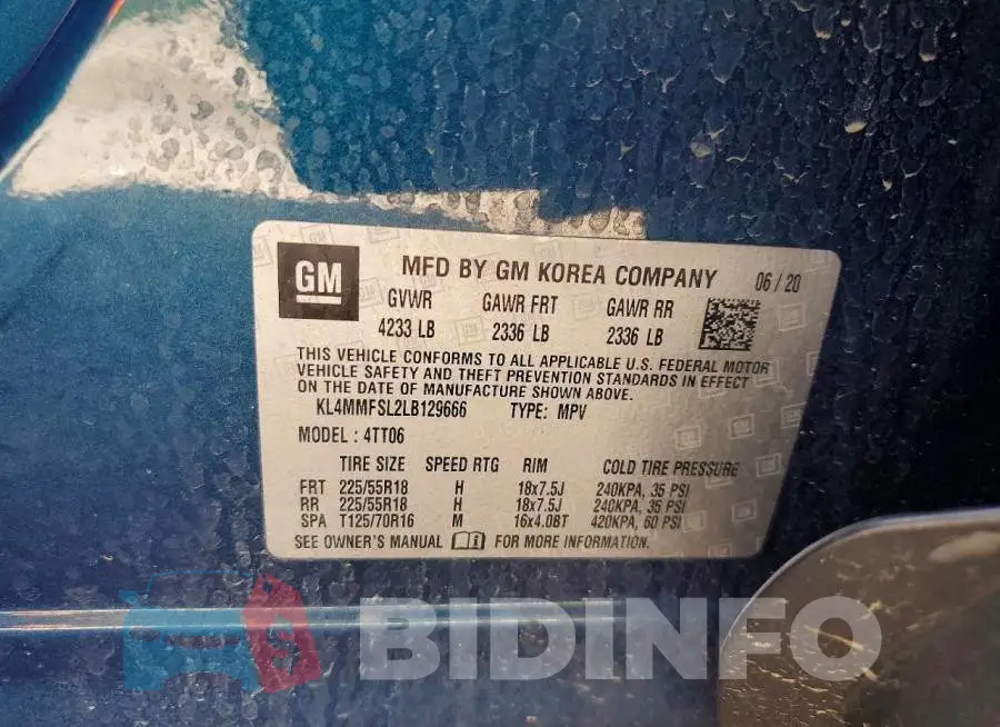 KL4MMFSL2LB129666 Photo# 13