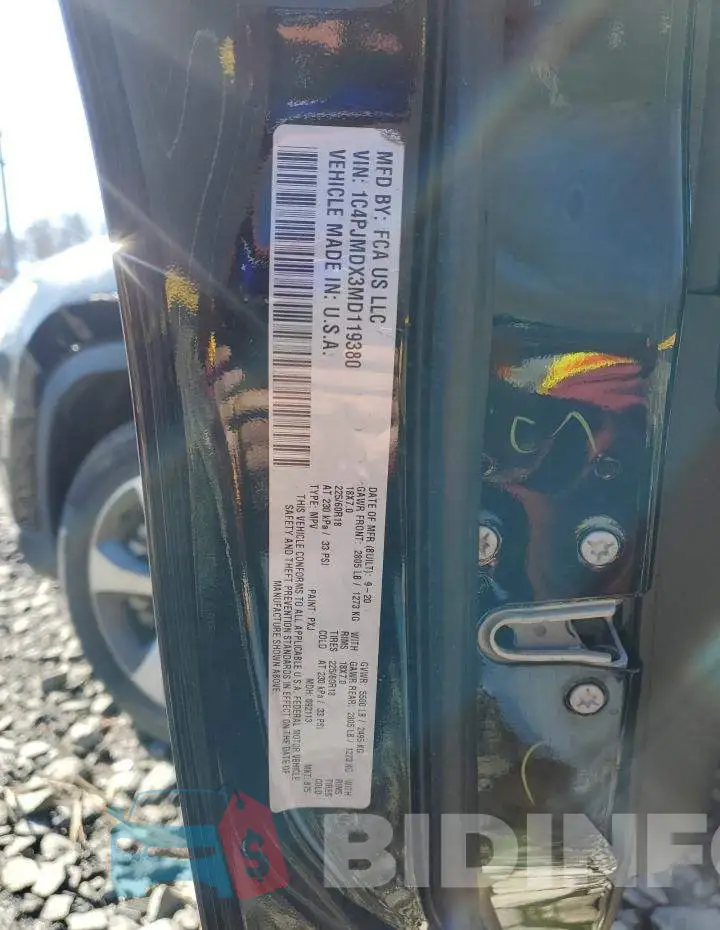 1C4PJMDX3MD119380 Photo# 13