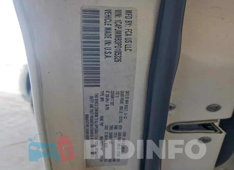 1C4PJMMB3PD105326 Photo# 13