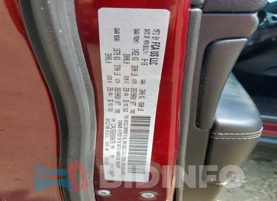 1C4RJFBG2HC608176 Photo# 13