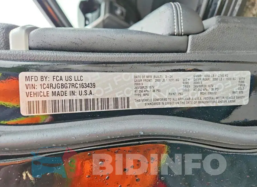 1C4RJGBG7RC163439 Photo# 13