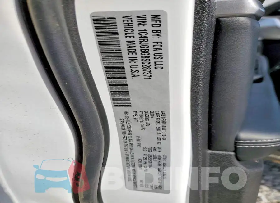 1C4RJGBG8SC287371 Photo# 13