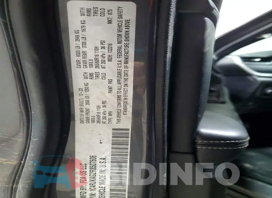 1C4RJKAG2R8507606 Photo# 14