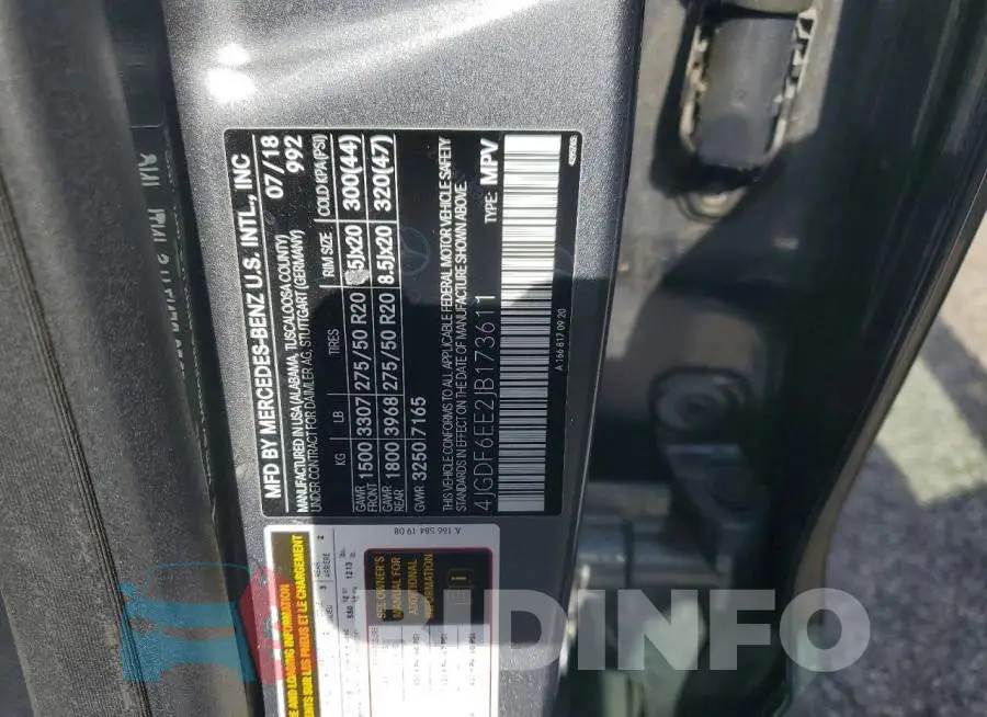4JGDF6EE2JB173611 Photo# 14