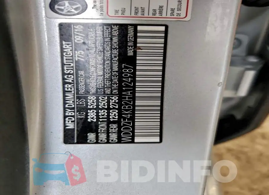 WDDZF4KB2HA124987 Photo# 12