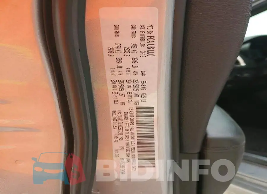 1C4RDJDG9JC307238 Photo# 14