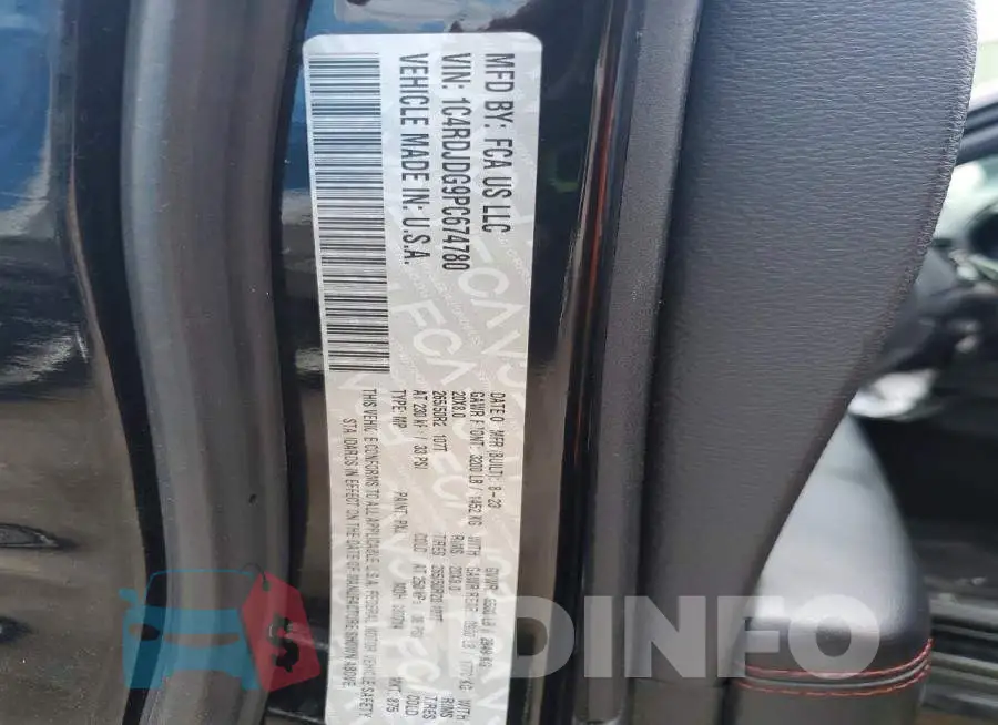 1C4RDJDG9PC674780 Photo# 14