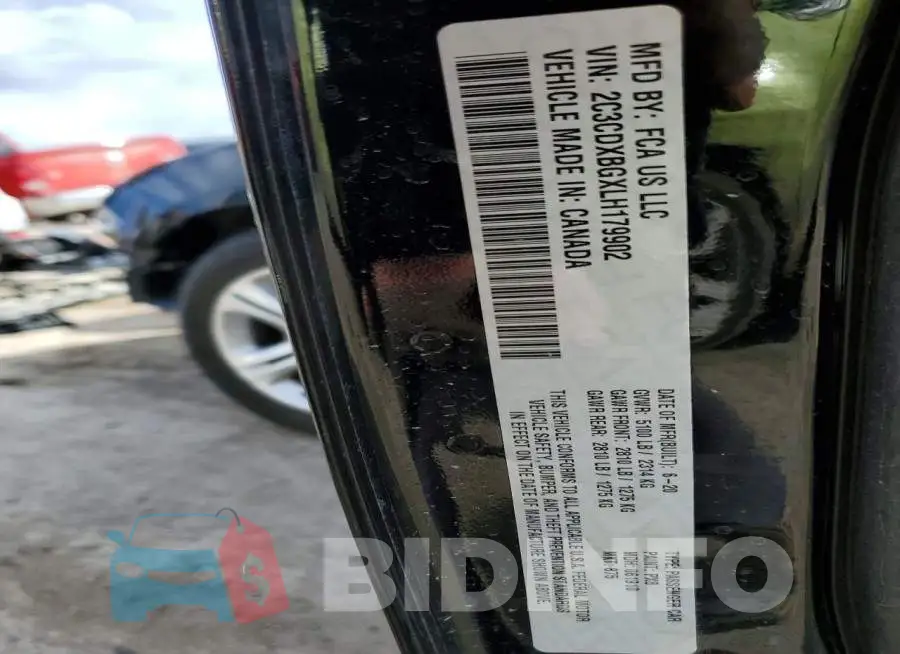 2C3CDXBGXLH179902 Photo# 12