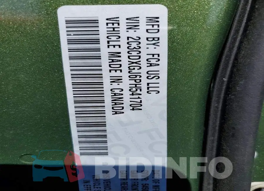2C3CDXGJ6PH541704 Photo# 12