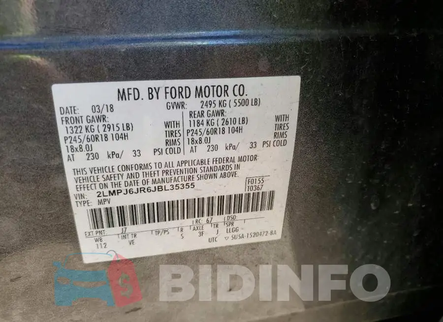 2LMPJ6JR6JBL35355 Photo# 14