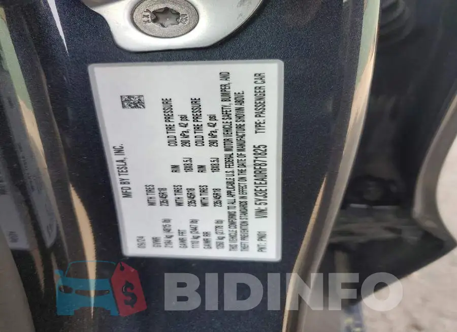 5YJ3E1EA0RF871825 Photo# 12