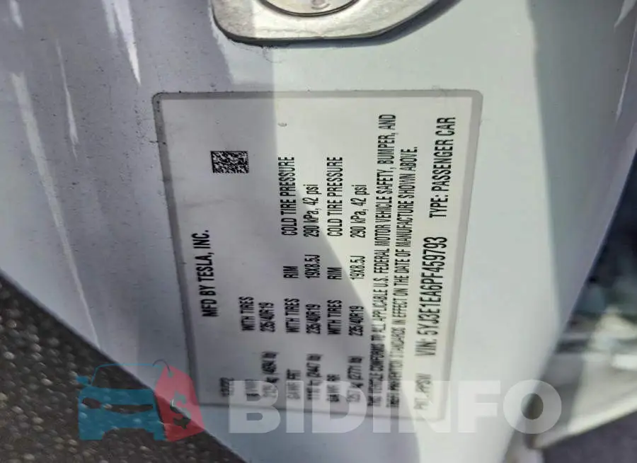 5YJ3E1EA6PF459793 Photo# 12