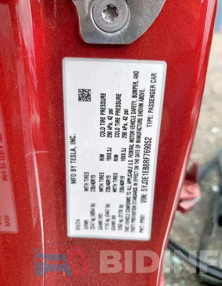 5YJ3E1EB8RF769052 Photo# 14