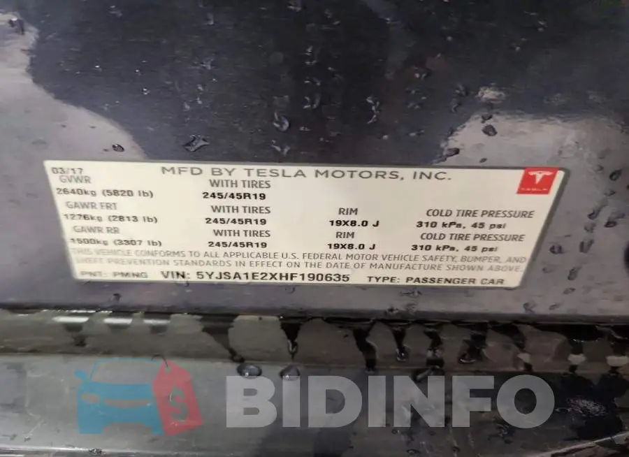 5YJSA1E2XHF190635 Photo# 12