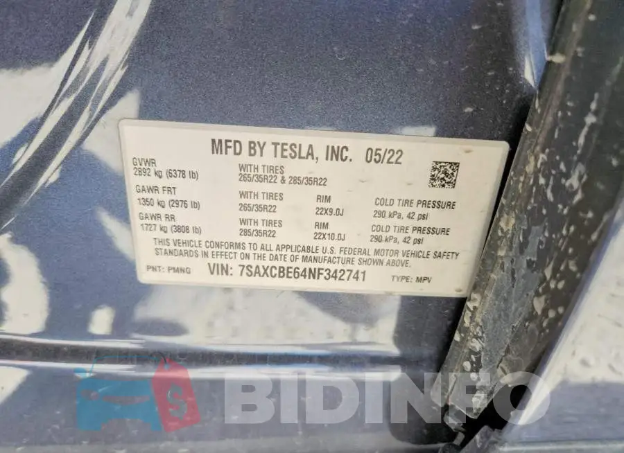 7SAXCBE64NF342741 Photo# 13