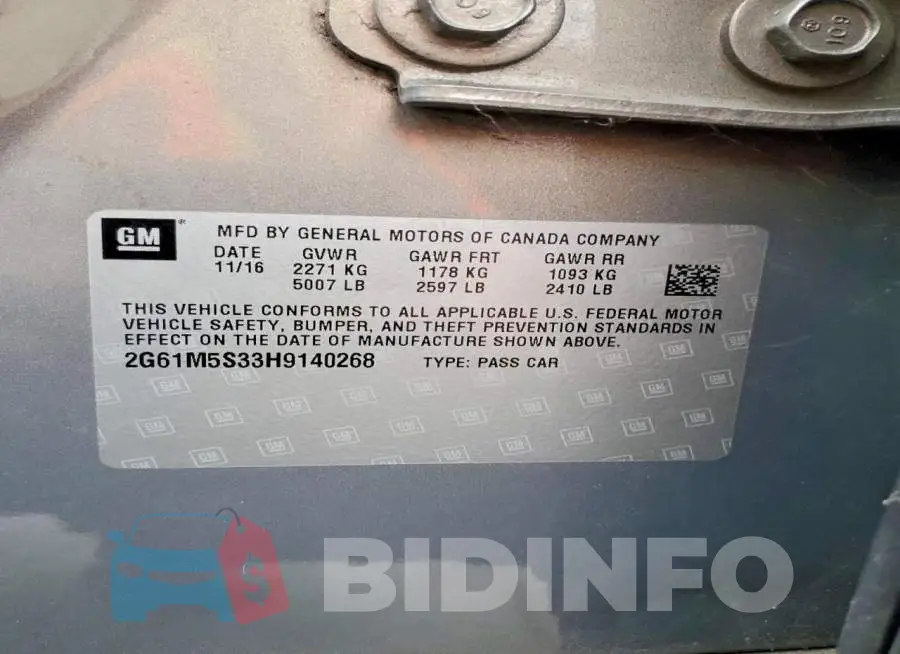 2G61M5S33H9140268 Photo# 13